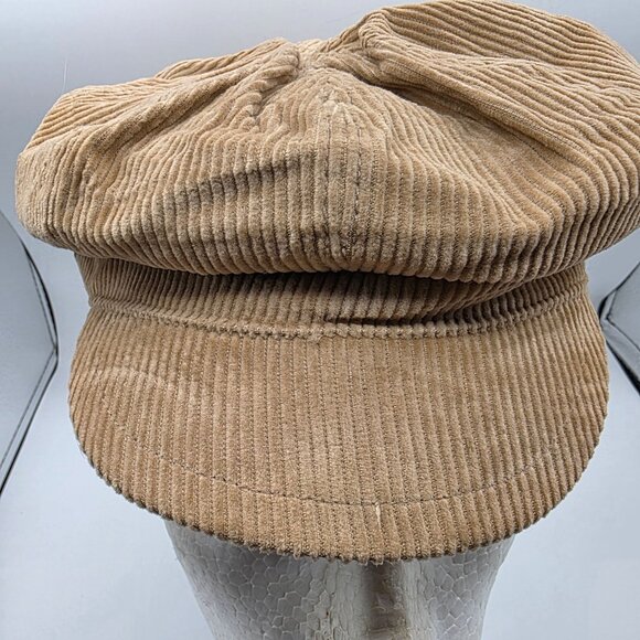 Gap Corduroy Womens Small Tan Newsboy Cap Casual Going Out Outdoors Party - Picture 9 of 9